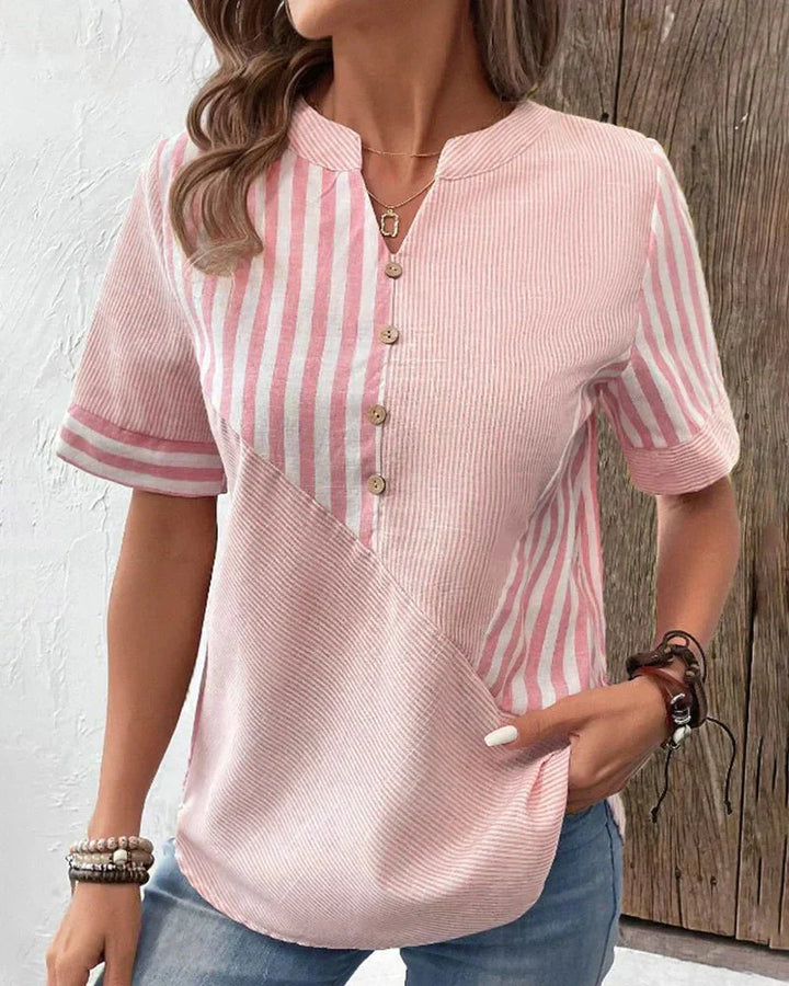 Meline | Blouse Rayée Douce
