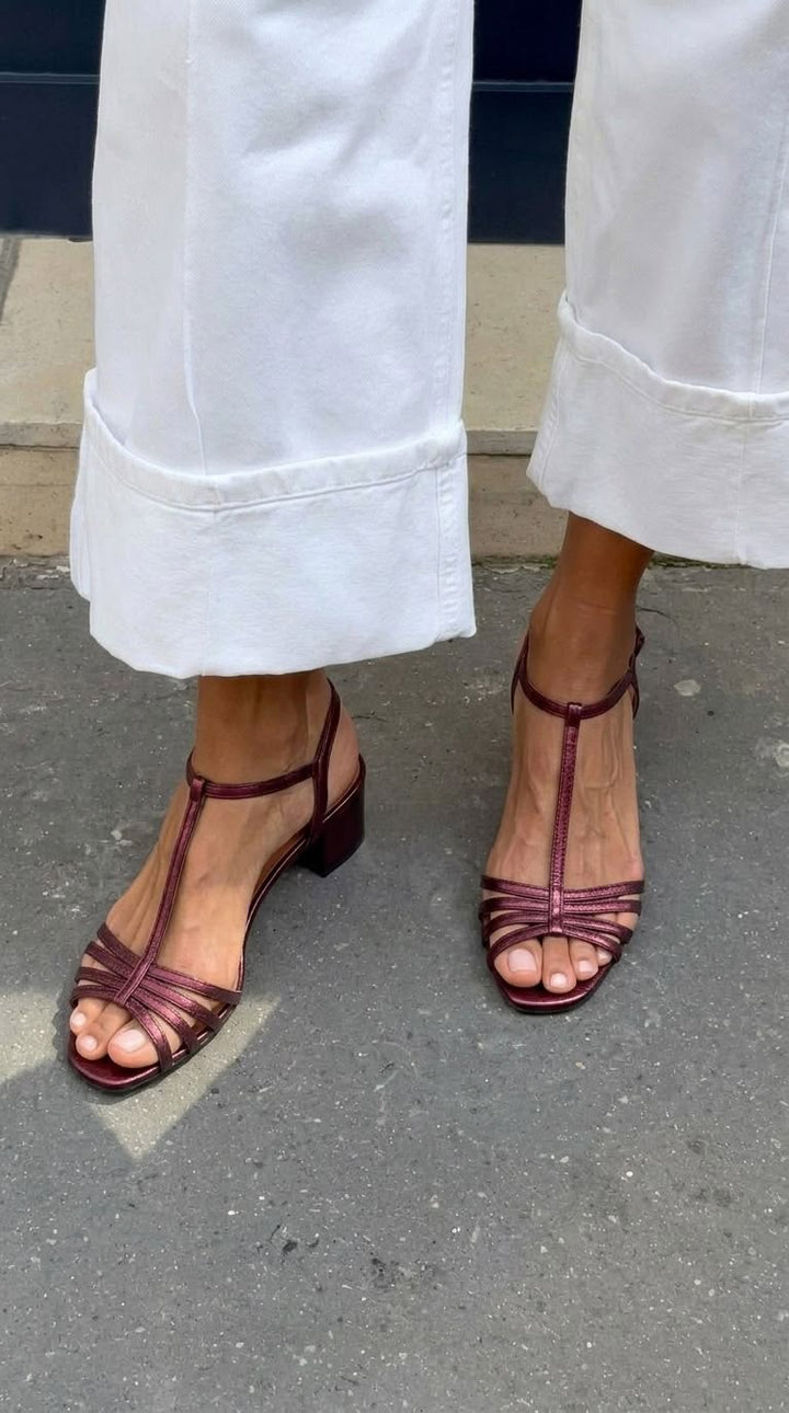 Allegra | Sandales Dorées Élégance au Quotidien
