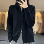 Luna | Elegant knit zip-up cardigan