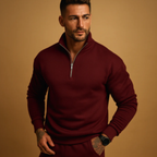 The Levington Men’s Half Zip Knitted Sweater