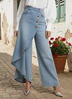 Nuria | Relaxed fit baggy high-waisted jeans