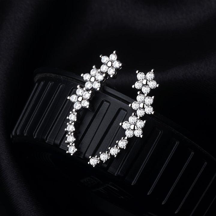 Boucles d'oreilles intemporelles en forme de fleur