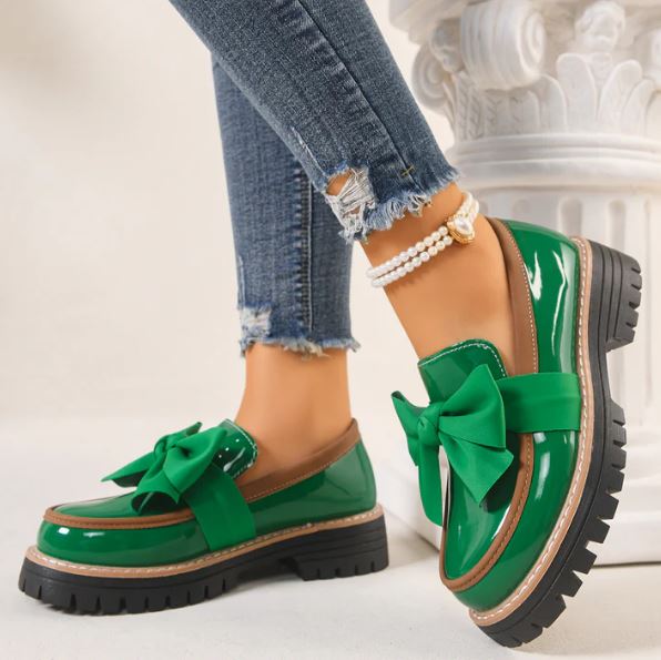 Byronne | Chaussures rétro avec nœud