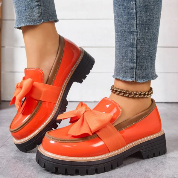 Byronne | Chaussures rétro avec nœud