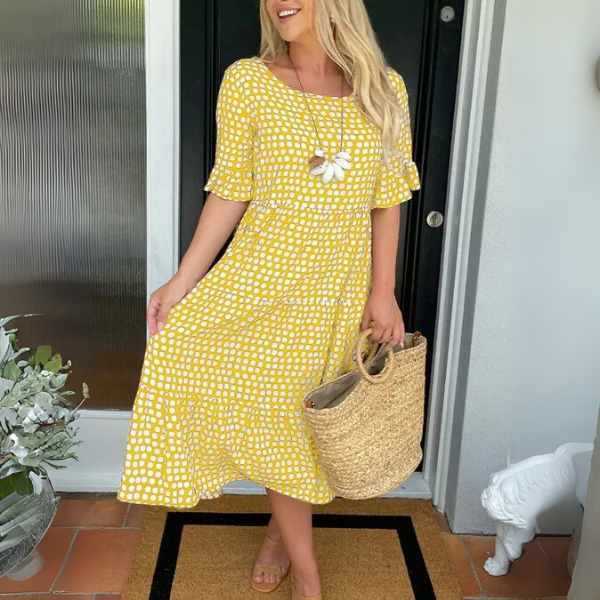 Solene | Robe midi décontractée