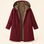Adelyn | Cozy Sherpa-Lined Hooded Coat
