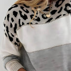 Camilla | Casual Sweater with Leopard Pattern