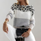 Camilla | Casual Sweater with Leopard Pattern