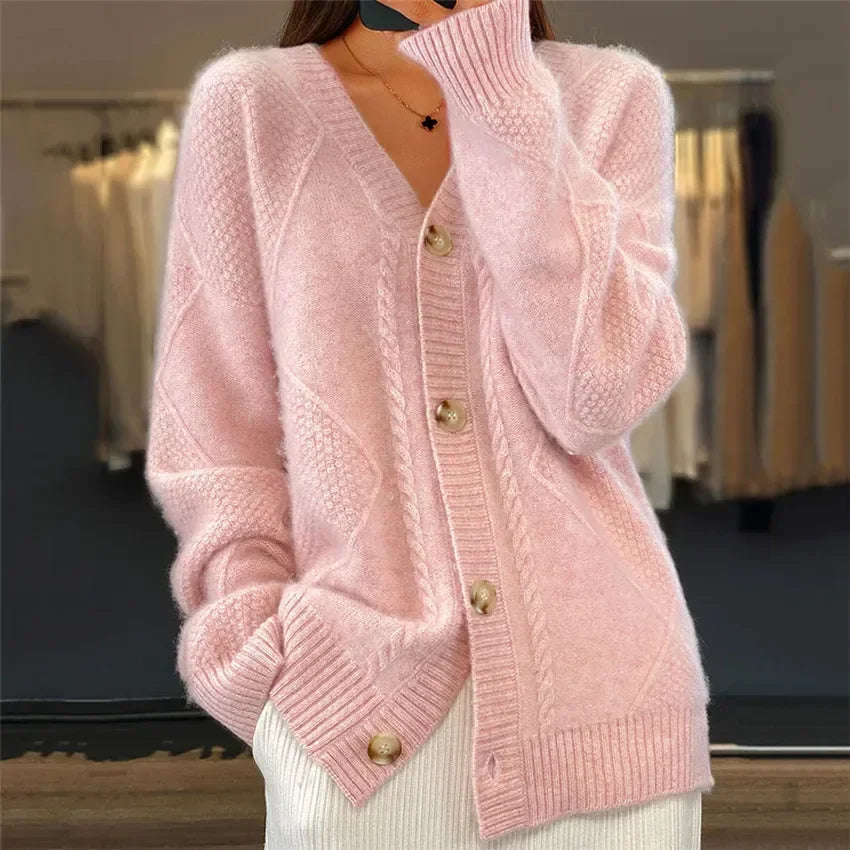 Lenna | Elegant button knit cardigan