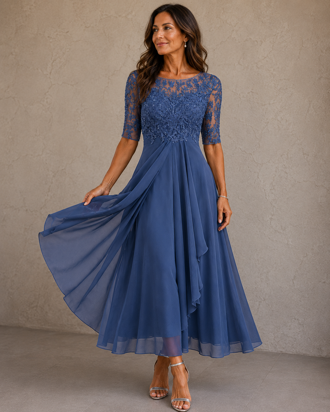 Cecily | ROBE EN CHIFFON ÉLÉGANTE POUR FEMMES