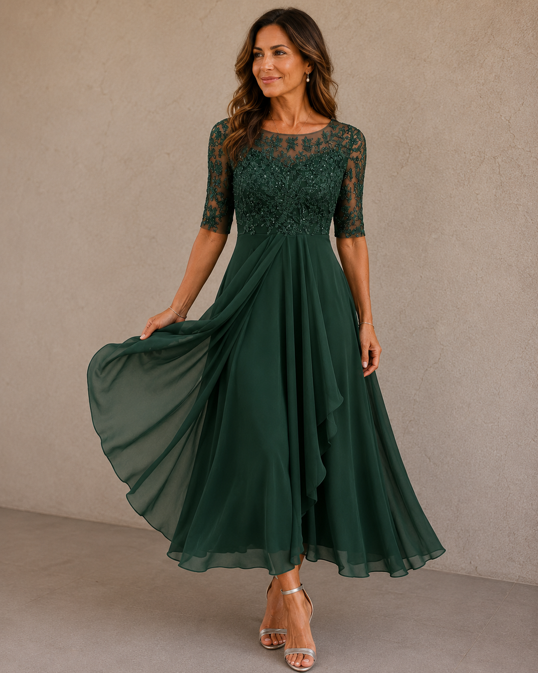 Cecily | ROBE EN CHIFFON ÉLÉGANTE POUR FEMMES