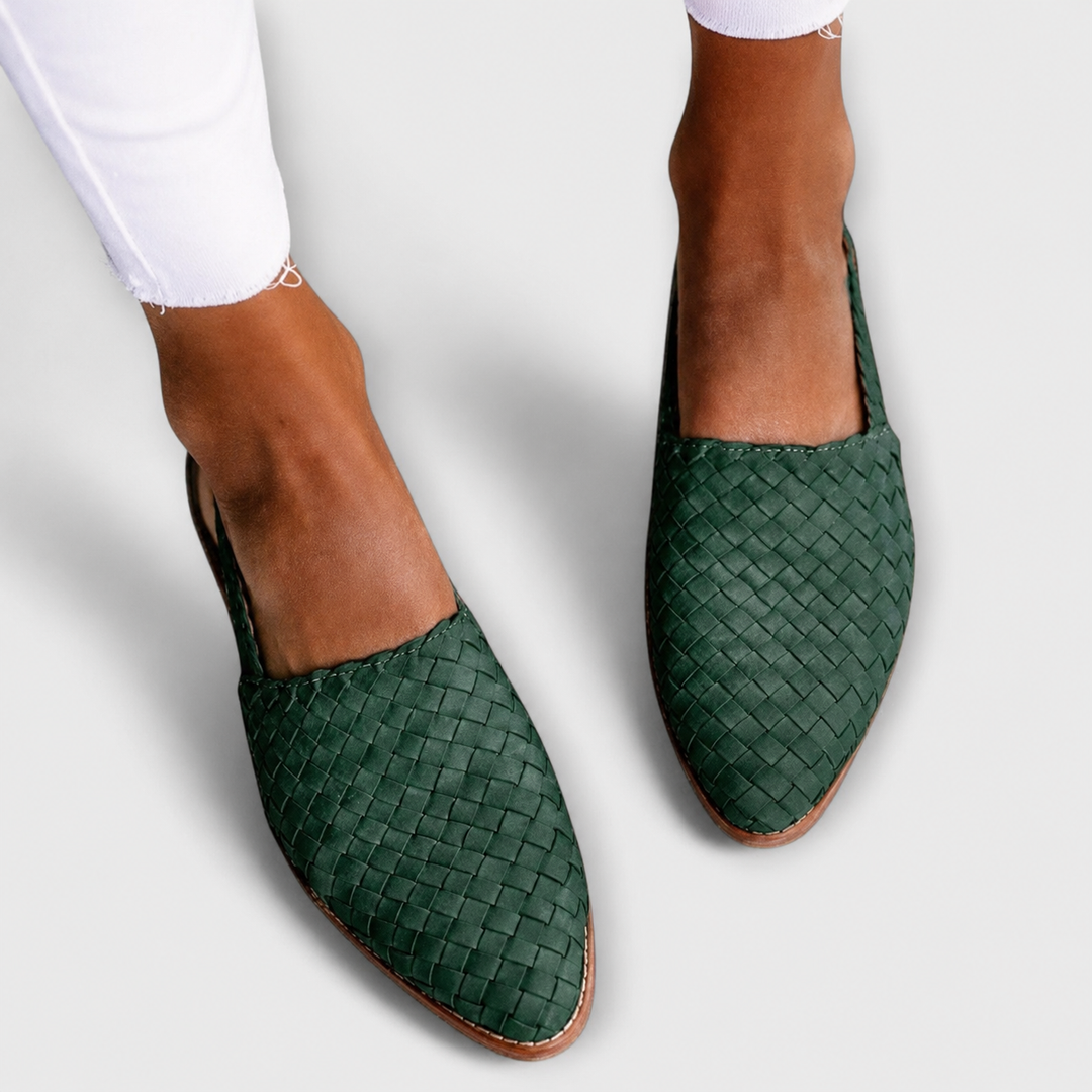 Simone | Braided Slingback Loafers