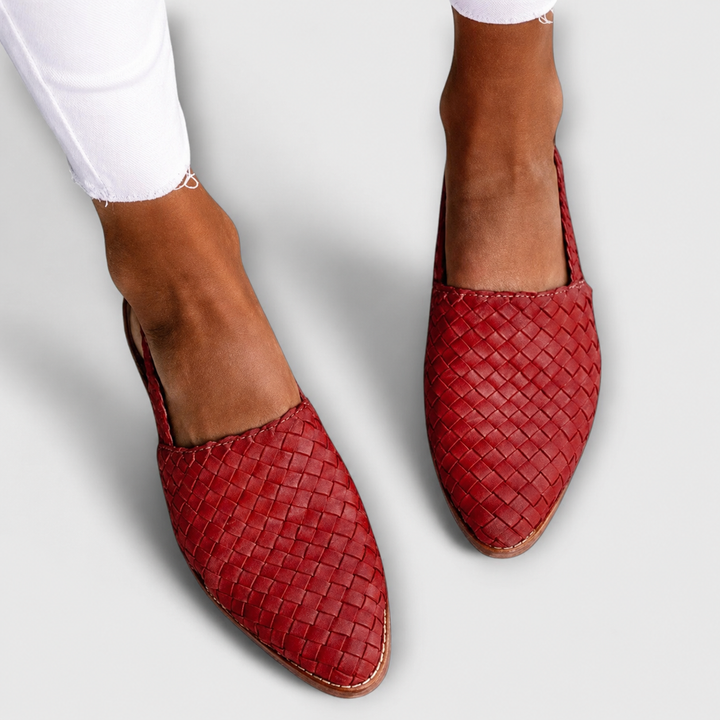 Simone | Braided Slingback Loafers