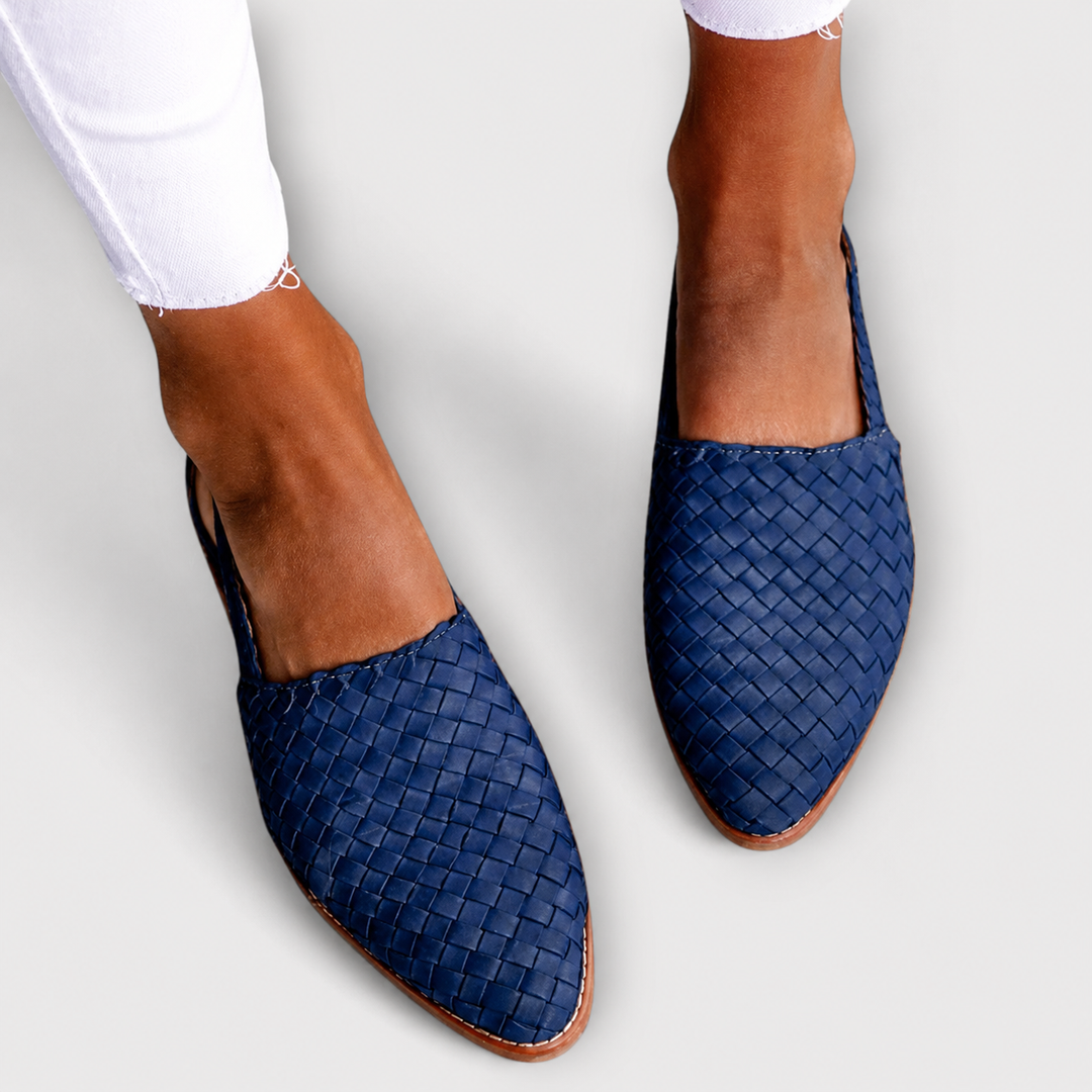 Simone | Braided Slingback Loafers