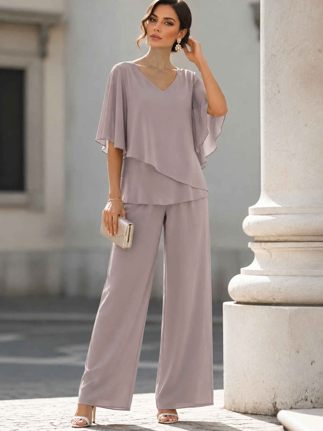 Martha | Two-Piece Wide-Leg Pant Set