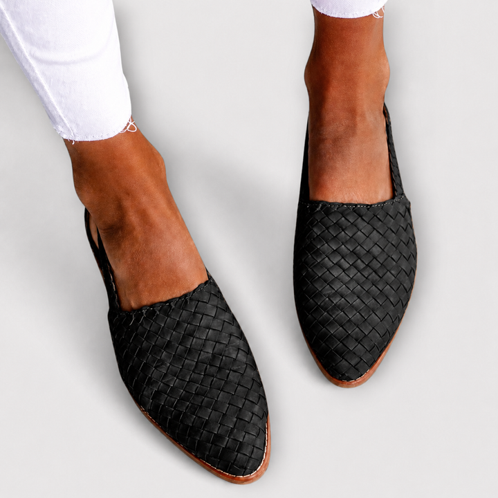 Simone | Braided Slingback Loafers