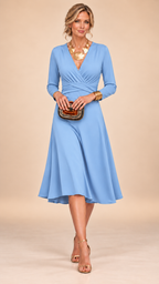 Naima | Long Sleeve Midi Maxi Dress