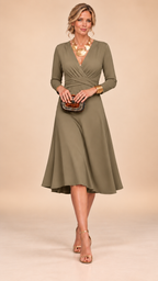 Naima | Long Sleeve Midi Maxi Dress