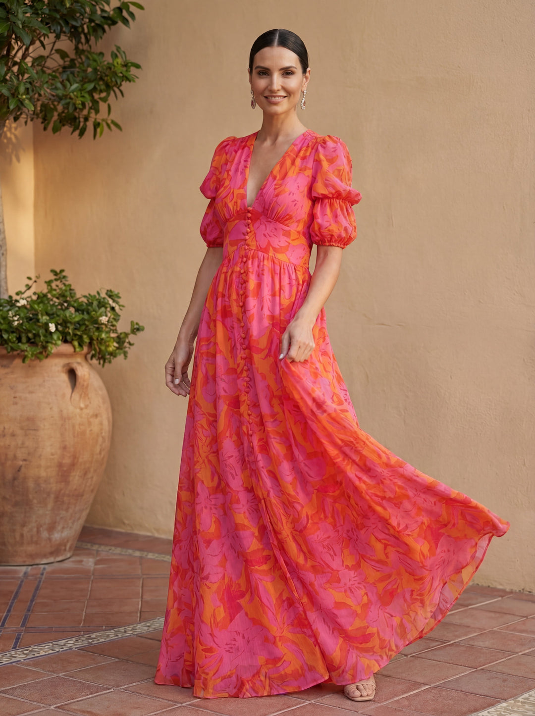 Olvera | Robe habillée à imprimé