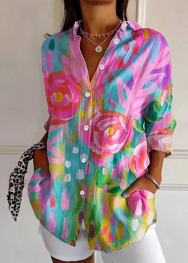 Selina | Blouse à imprimé coloré