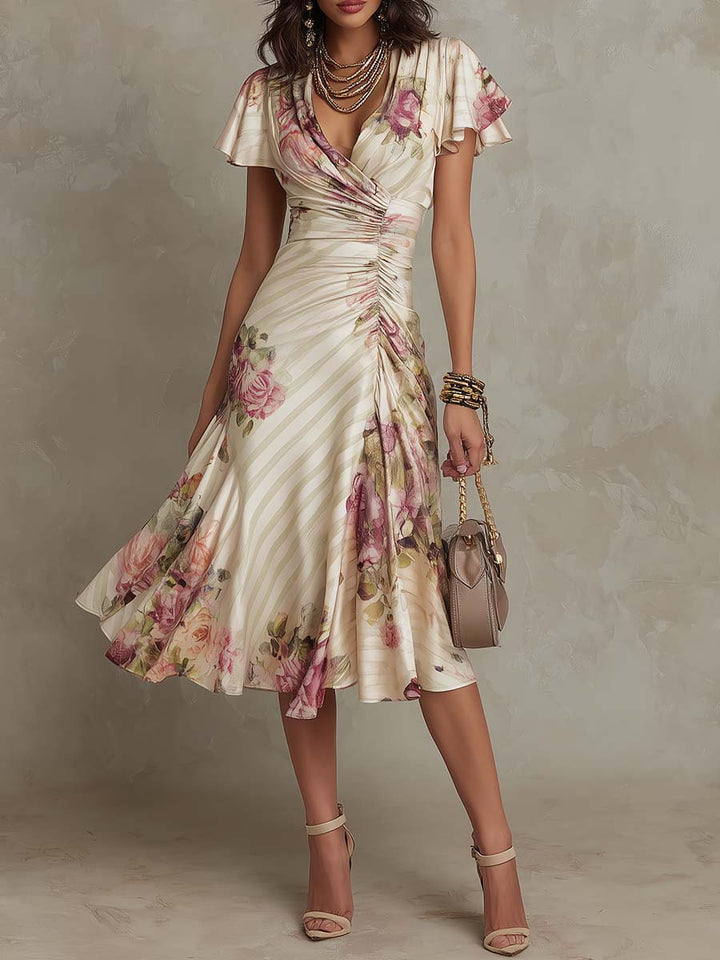 Margareth | Robe vintage fleurie