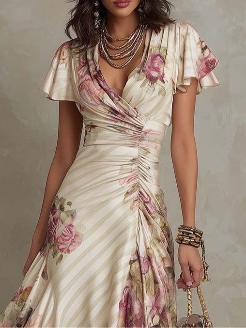 Margareth | Robe vintage fleurie