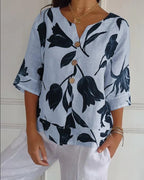 Eliana | Casual Floral Print Shirt