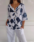 Eliana | Casual Floral Print Shirt