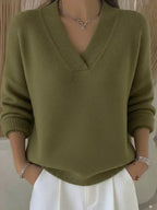 Vivelle | Relaxed V-Neck Sweater