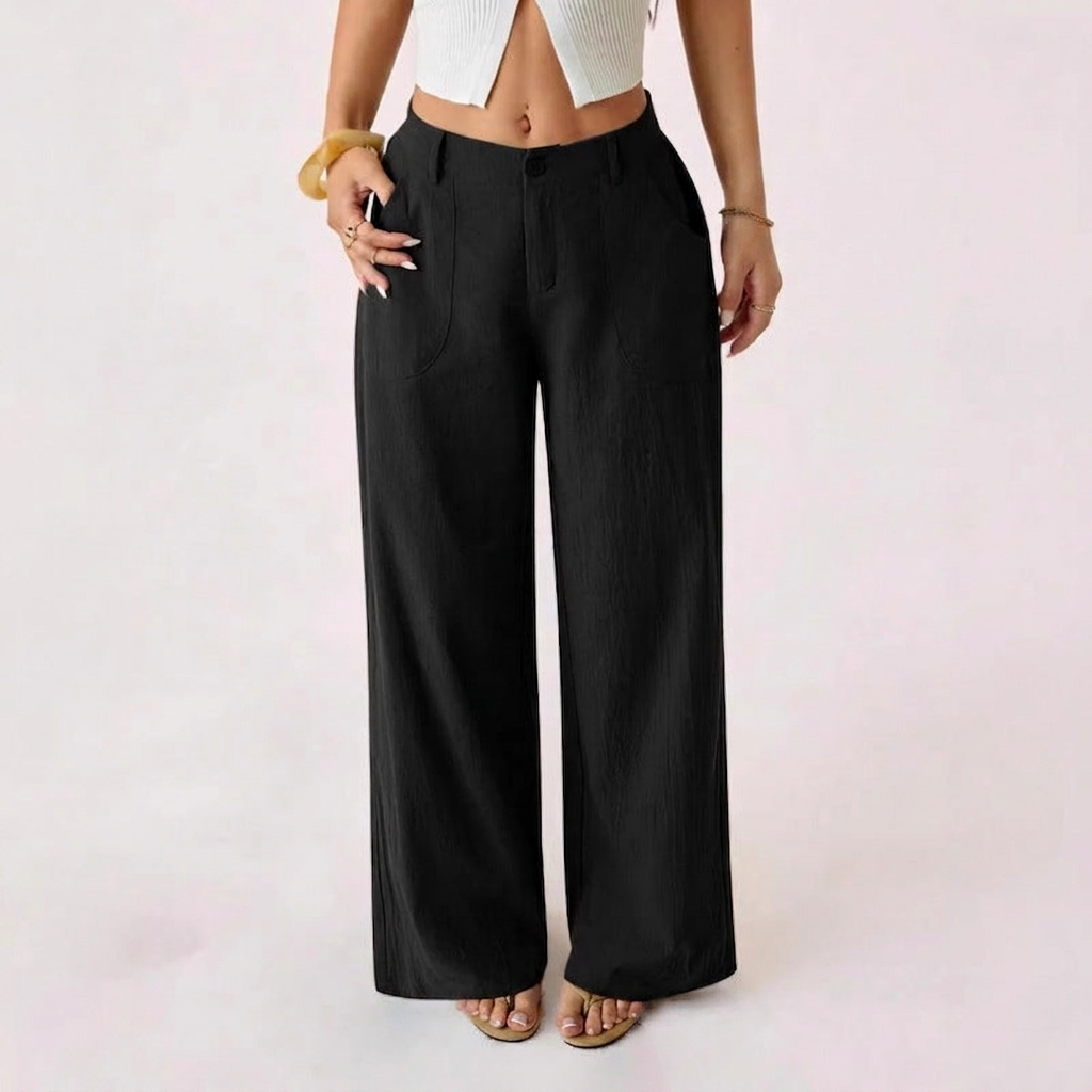 Élinne | Pantalon confortable en lin