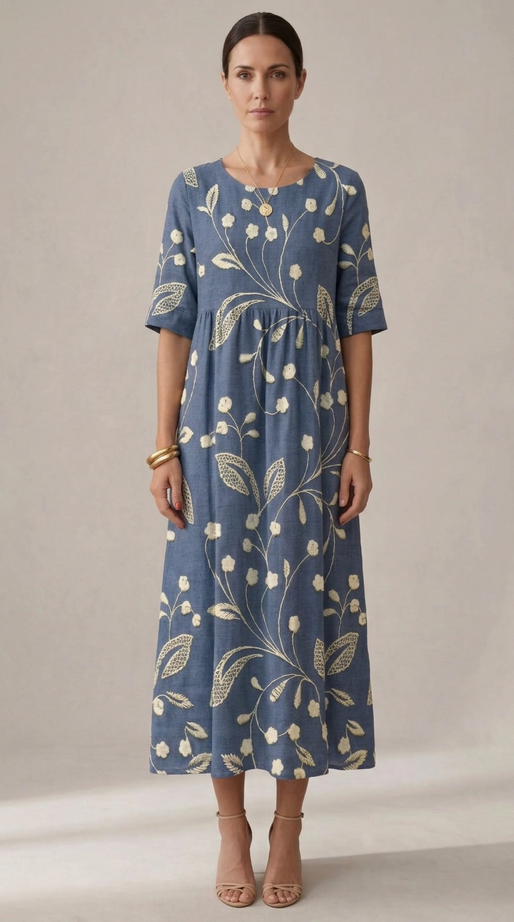 Émeraude | Robe Midi Décontractée