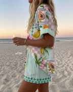 Citria | fruit print short summer set