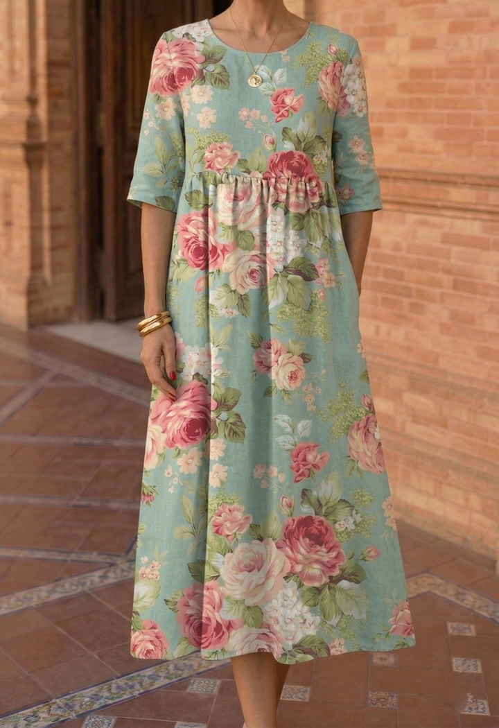 Émeraude | Robe Midi Décontractée