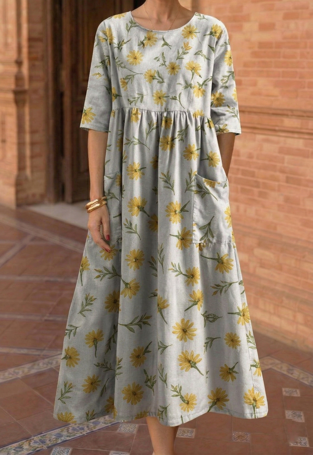 Émeraude | Robe Midi Décontractée