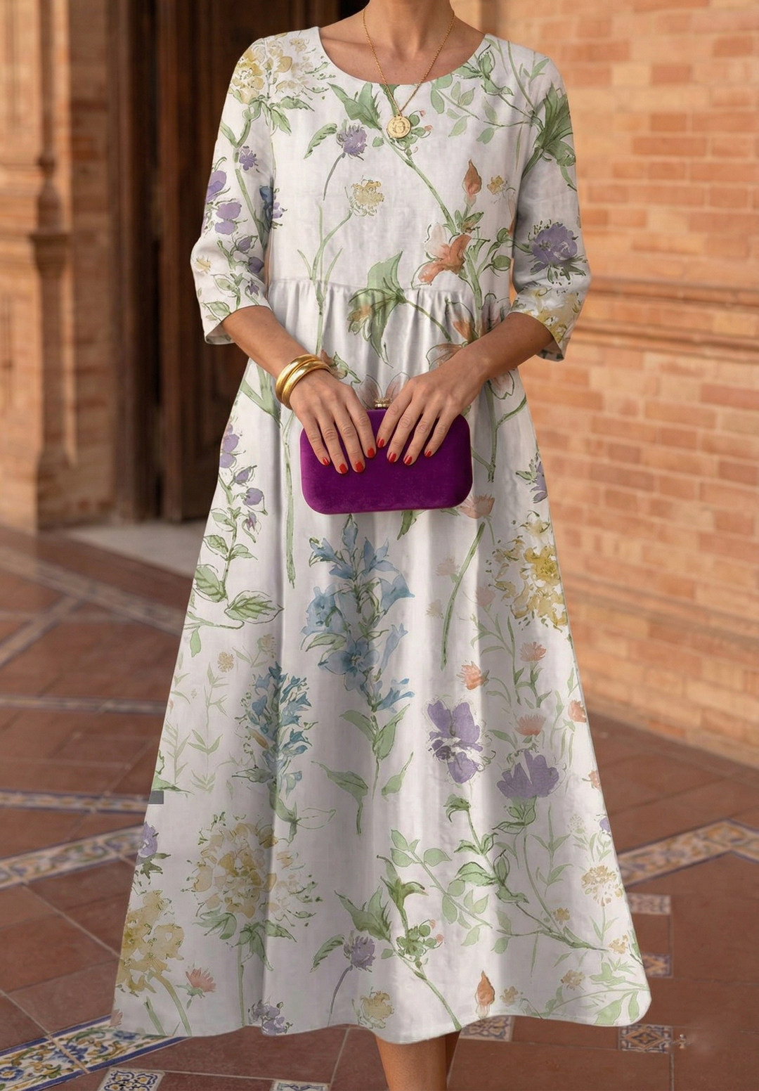 Émeraude | Robe Midi Décontractée