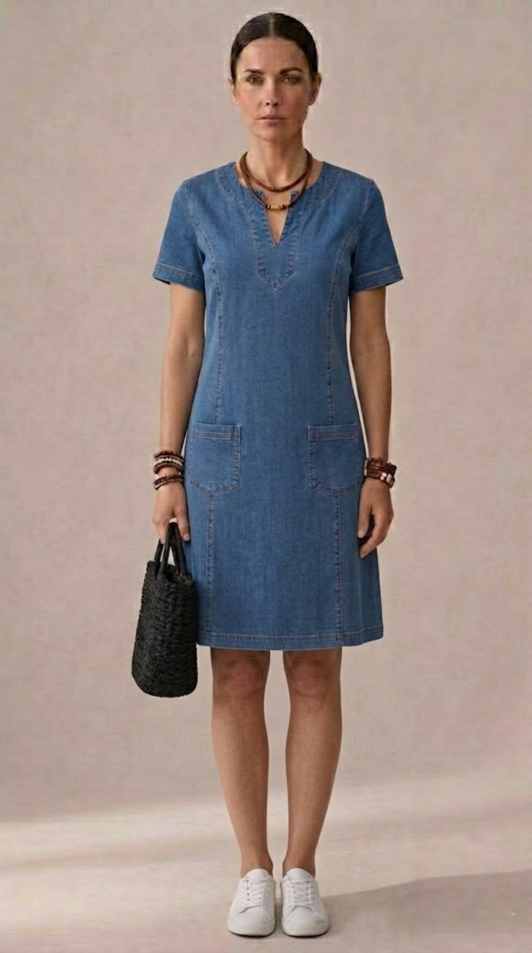 Jana | Comfortable denim dress