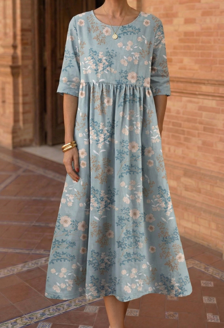 Émeraude | Robe Midi Décontractée