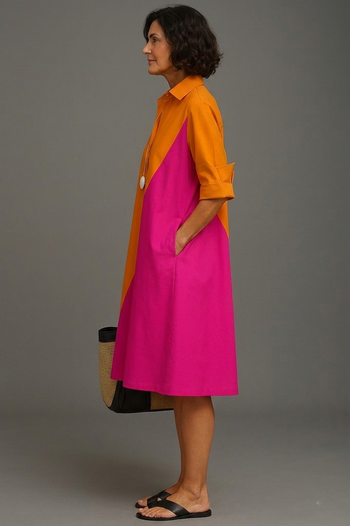 Kayla | Robe midi élégante et soignée