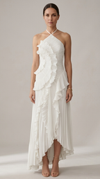 Selene | Pleated Long Dress