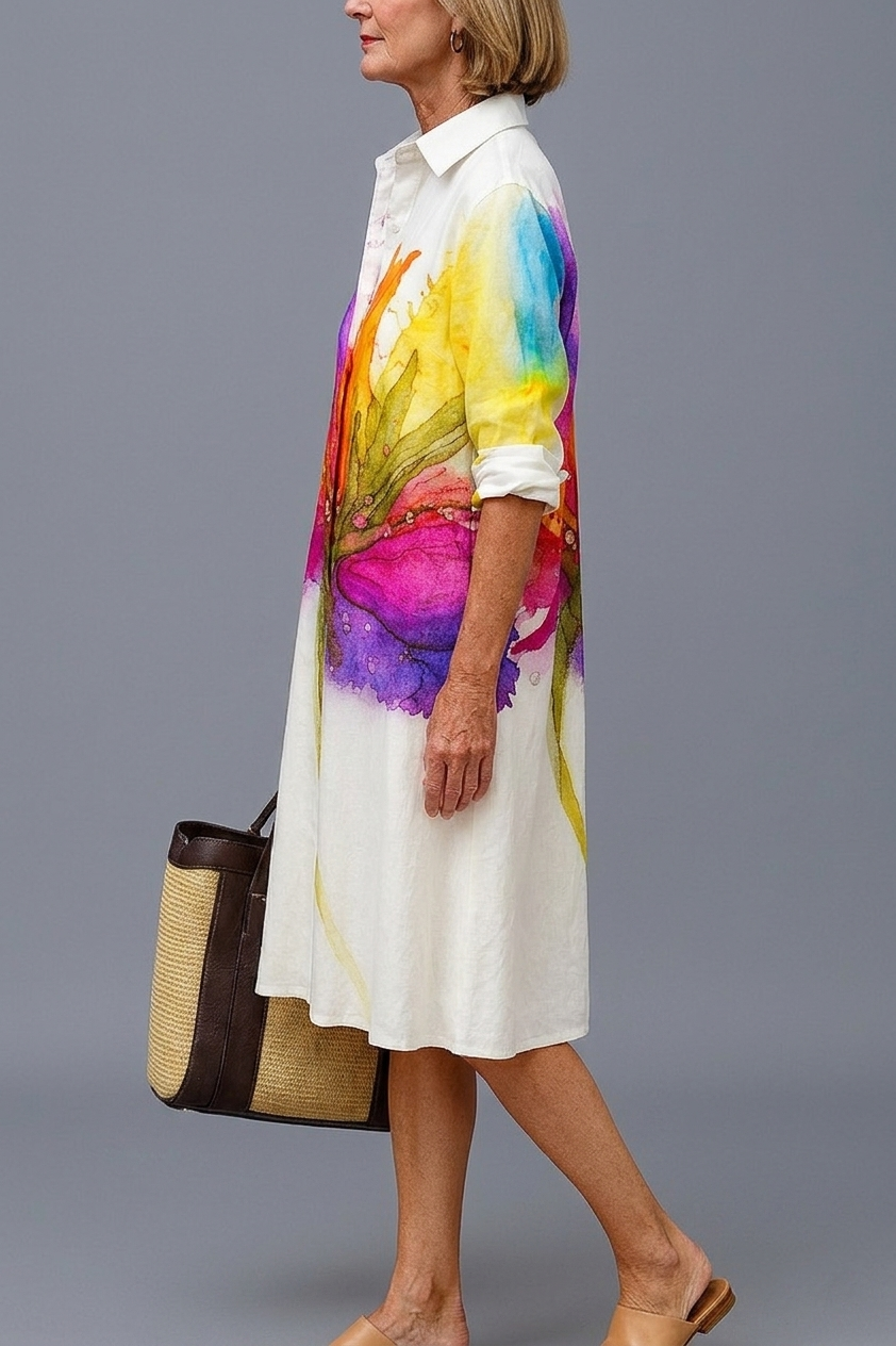 Lydia | Robe midi soignée et élégante