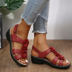 Orthopedic Sandals - Burgundy