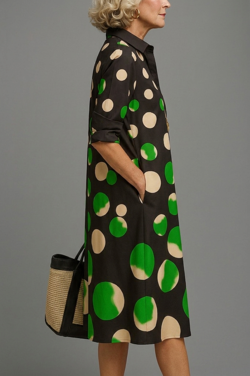 Naomi | Robe midi élégante et soignée