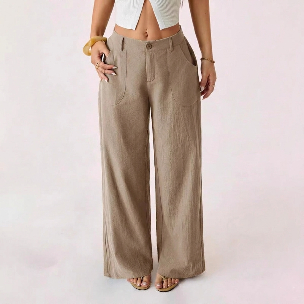 Élinne | Pantalon confortable en lin