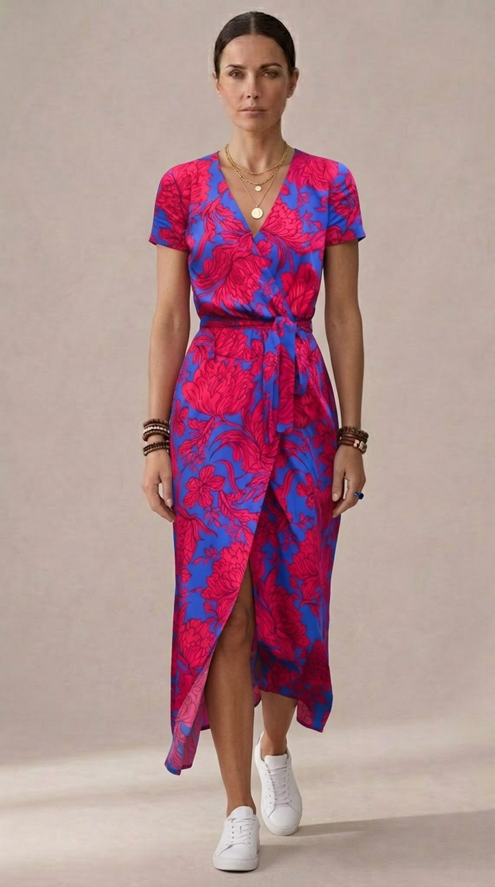 Ana | Robe à imprimé floral printemps