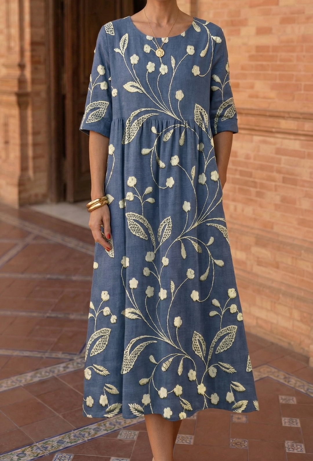 Émeraude | Robe Midi Décontractée