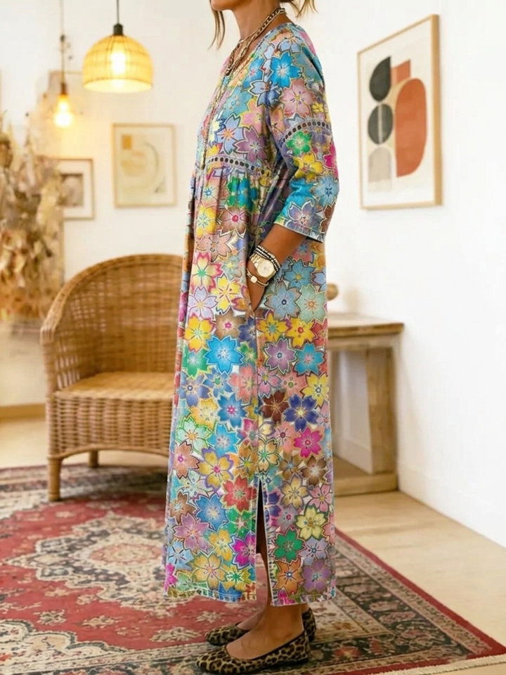Françoise | Colorful Printed Dress