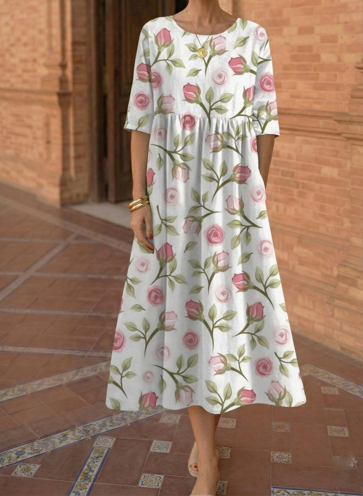 Émeraude | Robe Midi Décontractée