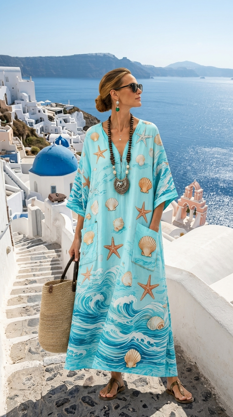 Rosalinde | Long summer caftan