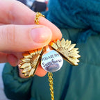 Sunflower Necklace "You are my sunshine."