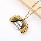 Sunflower Necklace "You are my sunshine."
